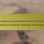 Event Mission Bonus Prizes in World of Tanks Blitz: Additional rewards, Surprises, Participation