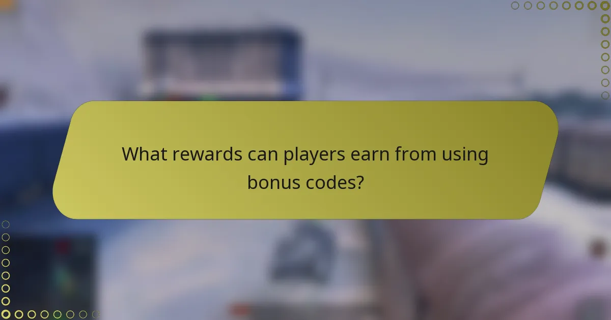 What rewards can players earn from using bonus codes?